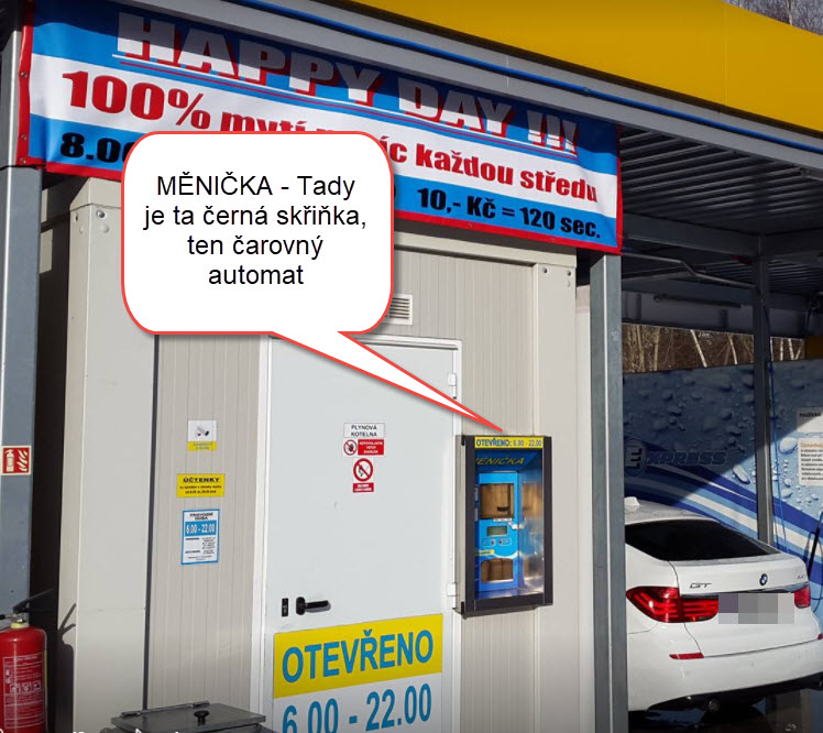 Kde rozměnit peníze na menší?